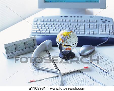 Messy desktop, High Angle View View Large Photo Image Picture - Messy desktop, High Angle View. Fotosearch