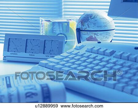 Office items, Pin Focus, Toned Image View Large Photo Image Stock Photo - Office items, Pin Focus, Toned Image. Fotosearch