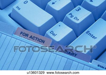 Scheduler and keyboard, Close Up, High Angle View View Large Photo Image Stock Photo - Scheduler and keyboard, Close Up, High Angle View. Fotosearch