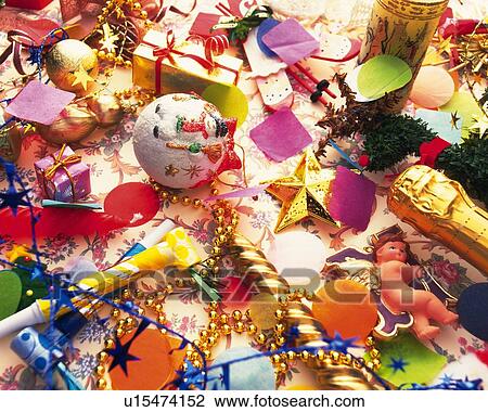 Christmas ornaments, high angle view View Large Photo Image Stock Image - Christmas ornaments, high angle view. Fotosearch