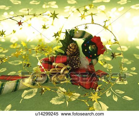 Christmas stick with decoration, high angle view View Large Photo Image Stock Photography - Christmas stick with decoration, high angle view. Fotosearch