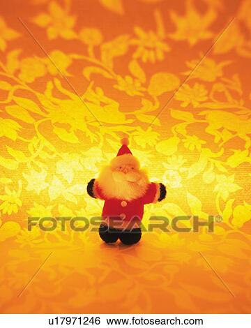 Stock Photograph - Toy Santa Claus, front view. Fotosearch