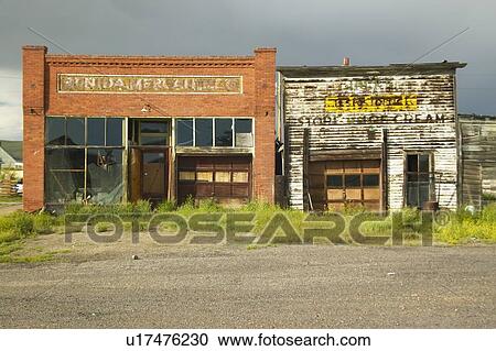 Stock Image - An abandoned town. Fotosearch