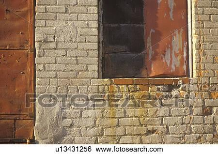 Close-up of historical brick building with rusty windows View Large Photo Image Stock Photograph - Close-up of historical brick building with rusty windows. Fotosearch