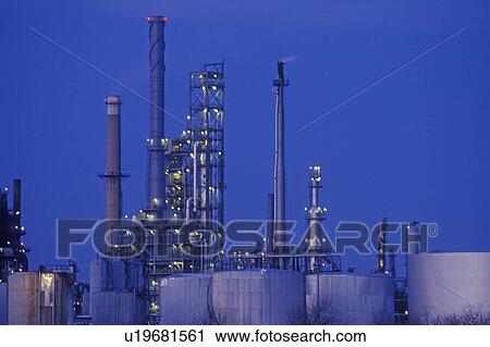 Stock Image - Chemicals and plastics, USA. Fotosearch
