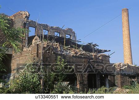 Stock Image - Industrial ruins. Fotosearch