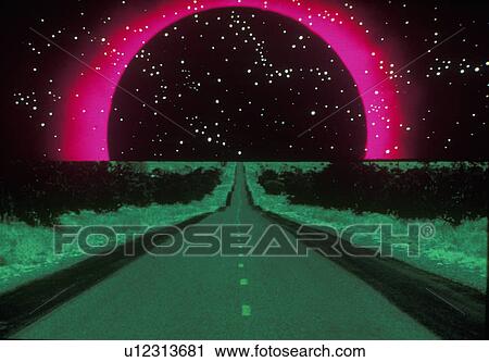 A black glowing sun against a starry background above a glowing green landscape extending to the horizon View Large Photo Image Stock Image - A black glowing sun against a starry background above a glowing green landscape extending to the horizon. Fotosearch