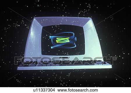 Space special effects composite of computer in space View Large Photo Image Picture - Space special effects composite of computer in space. Fotosearch