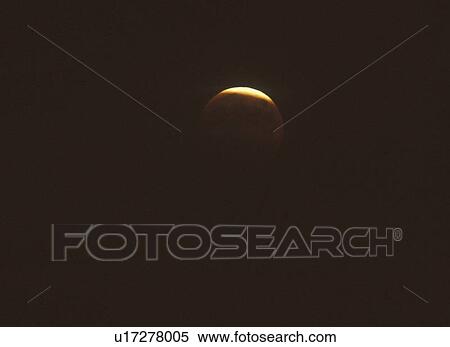 Stock Photography - Full moon during a lunar eclipse . Fotosearch