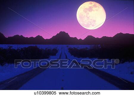 Moonrise over an alien landscape View Large Photo Image Stock Photography - Moonrise over an alien landscape. Fotosearch