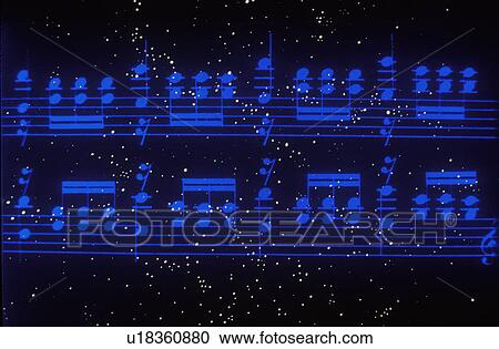 Space special effects composite of blue musical notes and starry sky View Large Photo Image Stock Image - Space special effects composite of blue musical notes and starry sky. Fotosearch