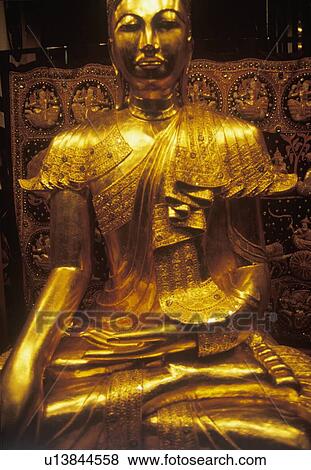 Stock Photo - Golden Buddha. Fotosearch