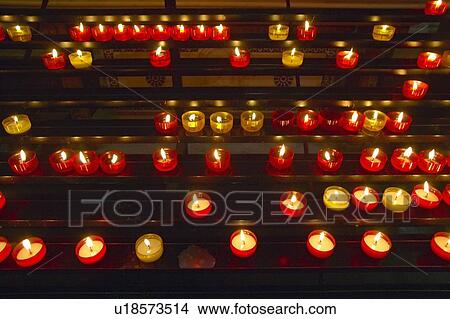 Picture - Lit Candles. Fotosearch