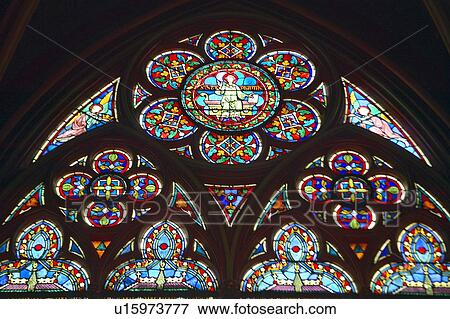 Stock Photo - Stained glass windows. Fotosearch