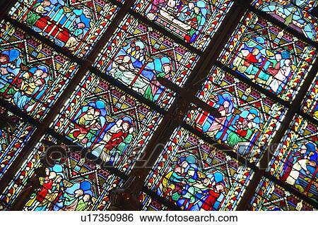 Stock Photograph - Stained glass windows. Fotosearch