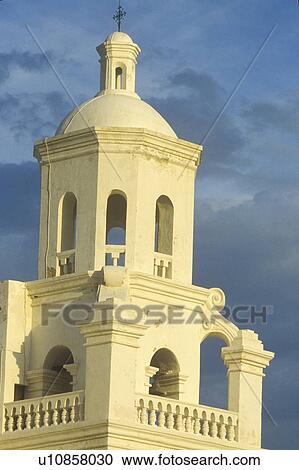 Stock Image - The Mission San Xavier Del Bac. Fotosearch