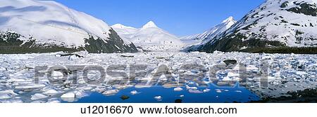 Stock Image - Icebergs and glacier. Fotosearch