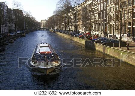 Boat in Canal View Large Photo Image Stock Image - Boat in Canal. Fotosearch
