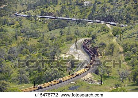 The Tehachapi Train Loop View Large Photo Image Stock Image - The Tehachapi Train Loop. Fotosearch