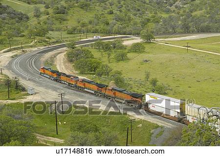 The Tehachapi Train Loop View Large Photo Image Stock Photograph - The Tehachapi Train Loop. Fotosearch