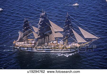 Aerial view of large sailboat View Large Photo Image Stock Image - Aerial view of large sailboat. Fotosearch