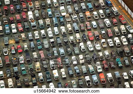 Aerial view of wrecked cars View Large Photo Image Stock Image - Aerial view of wrecked cars. Fotosearch