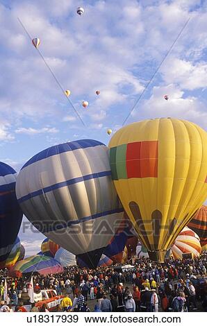 Albuquerque International Balloon Fiesta in New Mexico View Large Photo Image Stock Photo - Albuquerque International Balloon Fiesta in New Mexico. Fotosearch