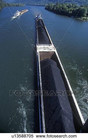 Coal Barges View Large Photo Image Stock Photography - Coal Barges. Fotosearch