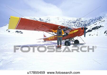 Small airplane in the snow View Large Photo Image Stock Photo - Small airplane in the snow. Fotosearch