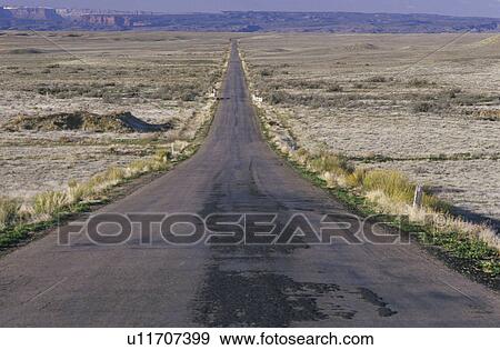 Stock Photo - A road to infinity. Fotosearch