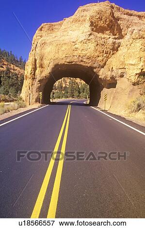 Stock Photo - Tunnel Through Rock, Bryce Canyon National Park. Fotosearch
