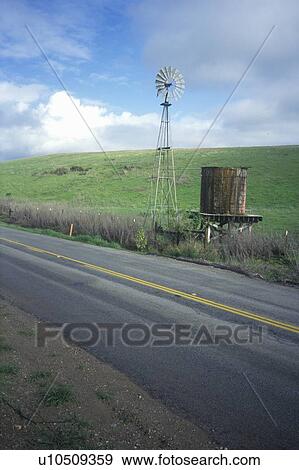 Windmill in Spring, CA View Large Photo Image Stock Photo - Windmill in Spring, CA. Fotosearch