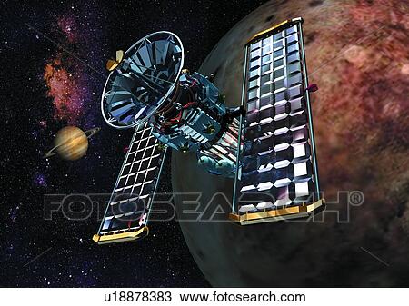 Stock Image - brown, technology, universe, planet, black. Fotosearch