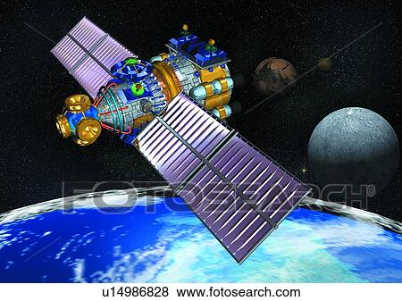 space, satellite, earth, universe, planet View Large Photo Image Stock Photo - space, satellite, earth, universe, planet. Fotosearch