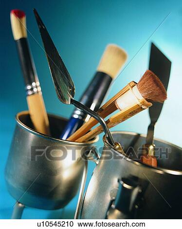 Stock Image - pen, stationary, brush. Fotosearch