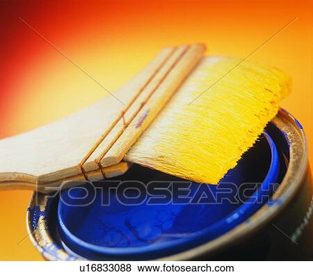 Stock Photo - pen, stationary, paint, brush. Fotosearch