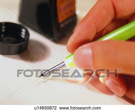 pen, stationary, pen, hand, ink View Large Photo Image Stock Image - pen, stationary, pen, hand, ink. Fotosearch