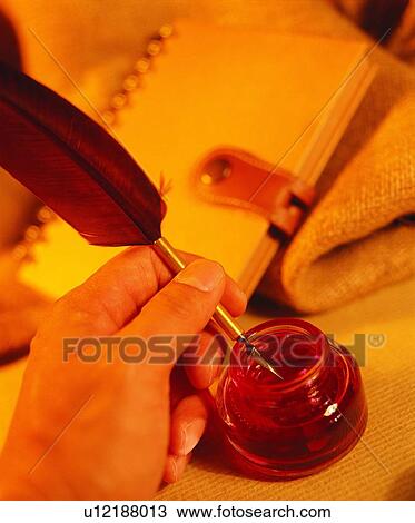 Stock Image - pen, stationary, quill, ink, writing. Fotosearch