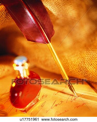 pen, stationary, quill, ink, writing View Large Photo Image Stock Image - pen, stationary, quill, ink, writing. Fotosearch