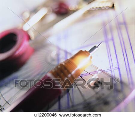stationary, pen, protractor, pen View Large Photo Image Stock Photograph - stationary, pen, protractor, pen. Fotosearch