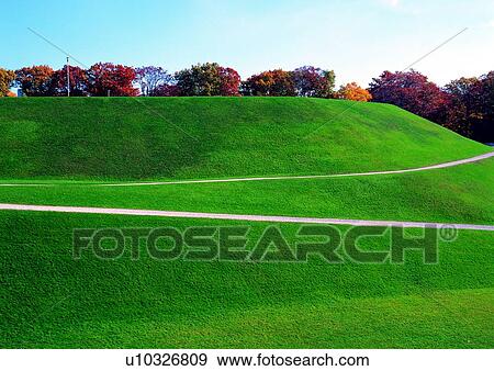 Day, Tree, Hill, Beautiful Scenes, Greenery, Meadow View Large Photo Image Stock Photo - Day, Tree, Hill, Beautiful Scenes, Greenery, Meadow. Fotosearch