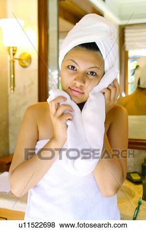 Stock Photo - Beauty And Bath, Cleaning, Bath, Beauty & Bath, Asian Ethnicity. Fotosearch