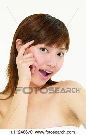 Bangs, Close-Up, Brown Hair, Asian Ethnicity View Large Photo Image Stock Image - Bangs, Close-Up, Brown Hair, Asian Ethnicity. Fotosearch