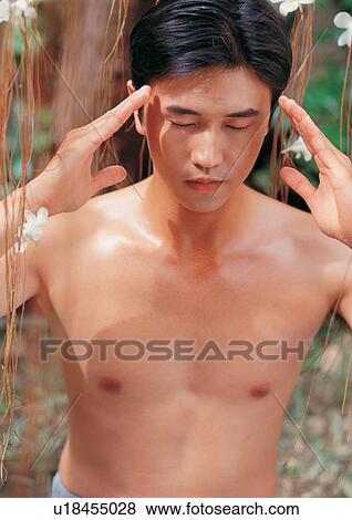 bare chest, beauty spa male, black hair View Large Photo Image Stock Photo - bare chest, beauty spa male, black hair. Fotosearch