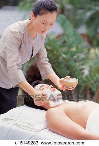 Male getting a facial View Large Photo Image Stock Image - Male getting a facial . Fotosearch