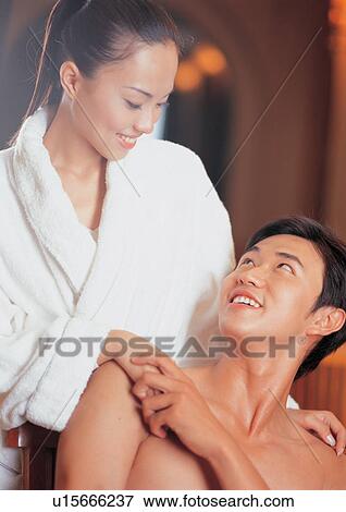 two people, female, face to face, grinning, happy View Large Photo Image Stock Photo - two people, female, face to face, grinning, happy. Fotosearch