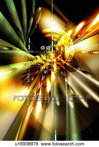 Stock Photo - geometric, appearance, blasting space, layer, form, scheme. Fotosearch