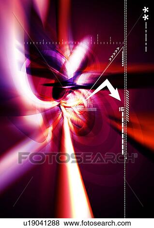 Stock Photo - representation, art, abstract, computer design, red, artwork. Fotosearch