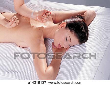 Back Massage, Close-Up View Large Photo Image Stock Photo - Back Massage, Close-Up. Fotosearch
