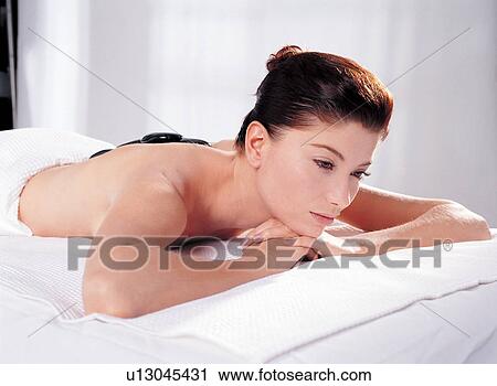 Stock Image - Dyed Hair, One Young Woman Only, Semi-Dress, Hair Back, Care, Young Adult. Fotosearch